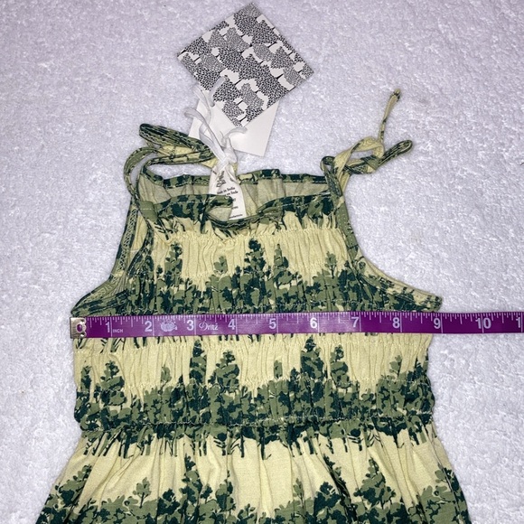 NWT sleeveless bubble | watercolor pine | bamboo kate quinn sunsuit 3/6m - Picture 3 of 7